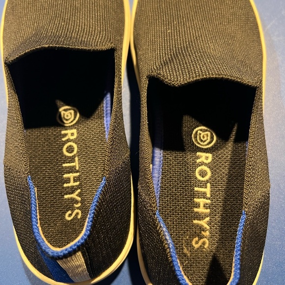 ROTHY'S Classic Slip On Loafer Sneakers Navy Comfort Shoes Size 7 Casual Preppy - Picture 7 of 10